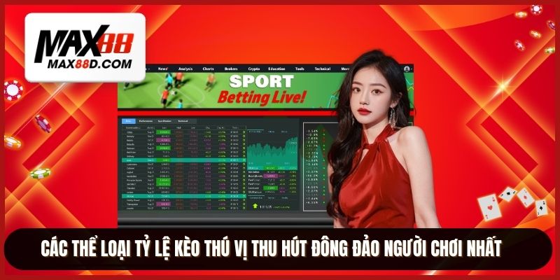 Các thể loại tỷ lệ kèo thú vị thu hút đông đảo người chơi nhất